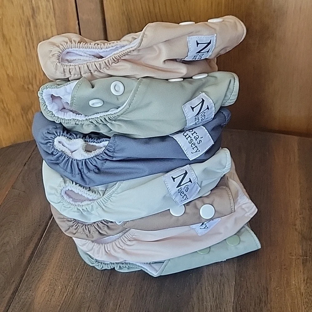 Nora's Nursery Bundle Adjustable Bamboo Cloth Diapers